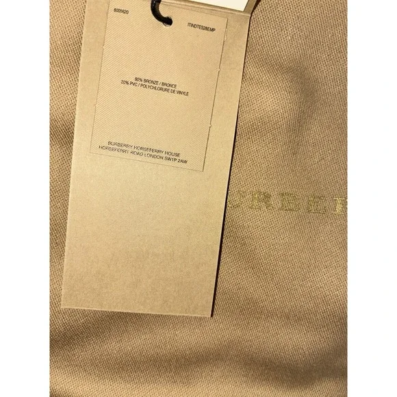 Burberry Multichain Pendant Necklace Gold Tone Black Marbled Resin Box Italy NEW - Picture 12 of 13